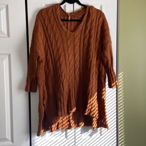 Free People cable knit sweater